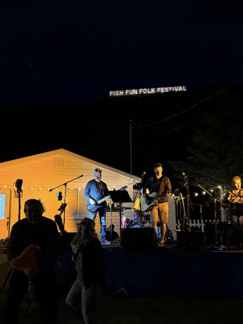 Fish Fun and Folk Festival: Music and Friends, Sign Lighting, & Fireworks