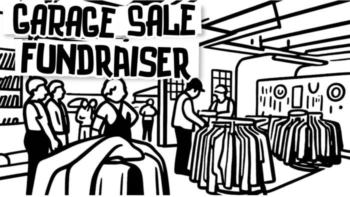 HOLD FAST Garage Sale Fundraiser graphic
