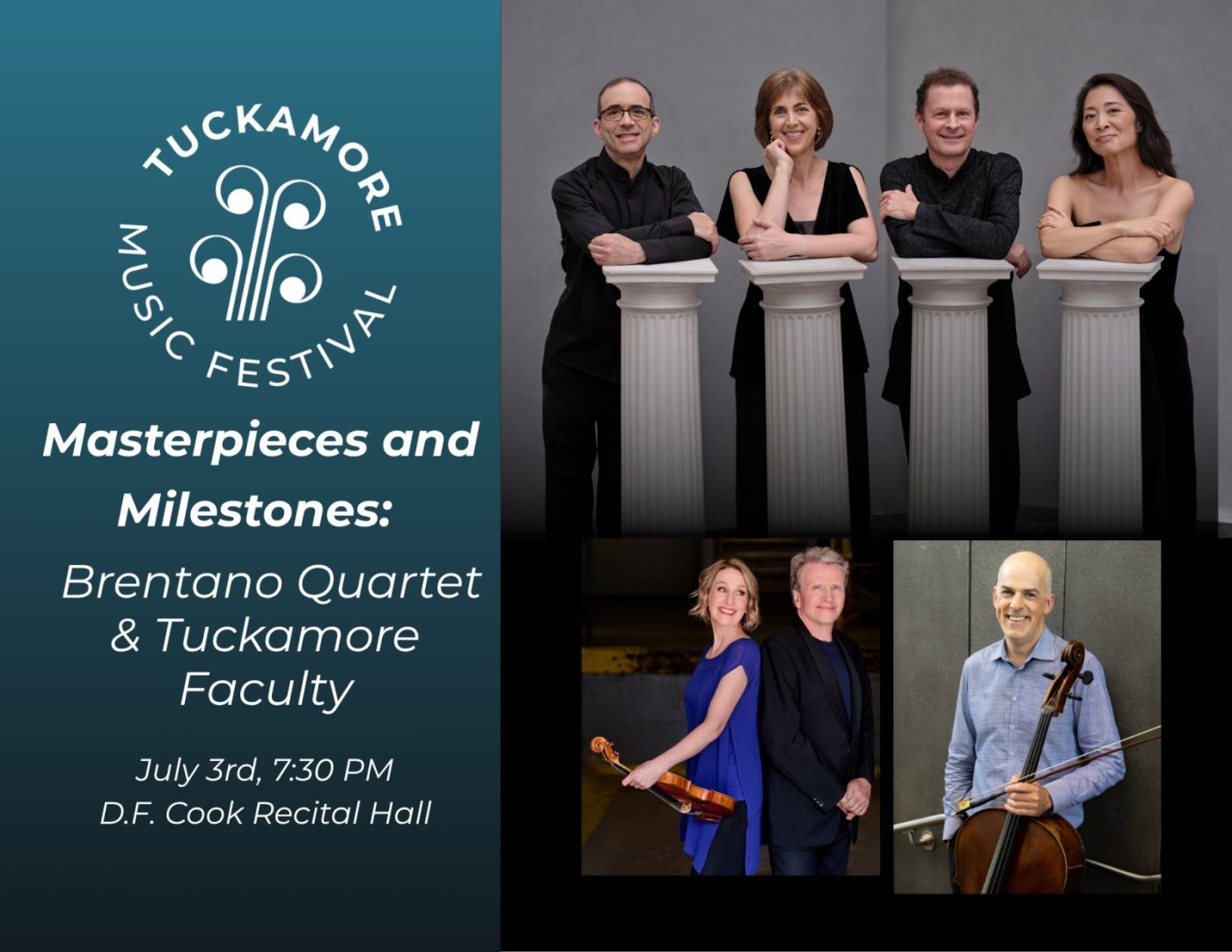 Masterpieces and Milestones: Brentano String Quartet and Tuckamore Faculty