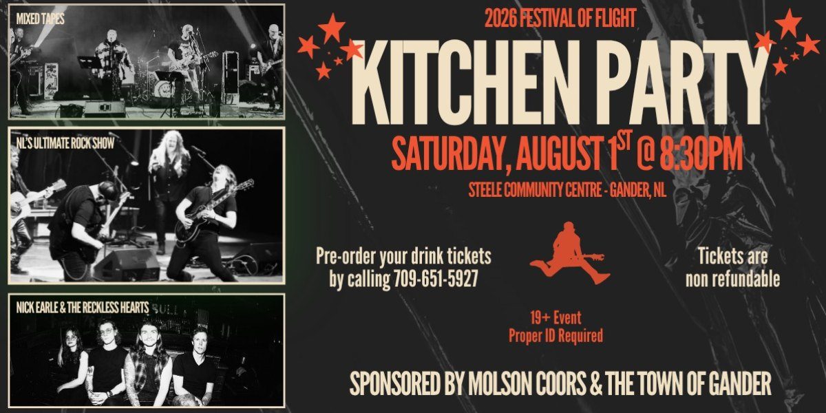 Festival of Flight - Kitchen Party banner