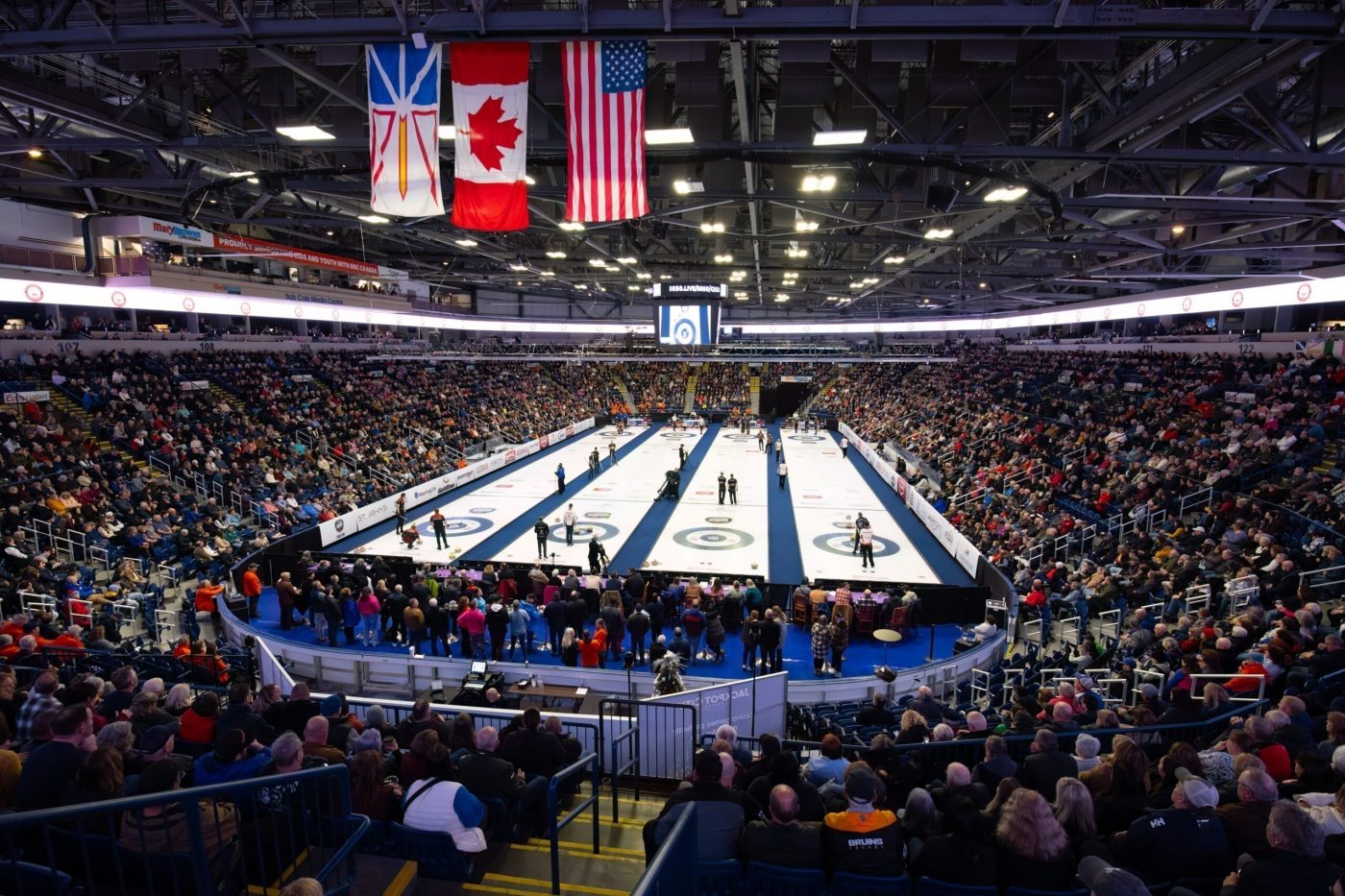 Curling tournament at Mary Brown's Centre